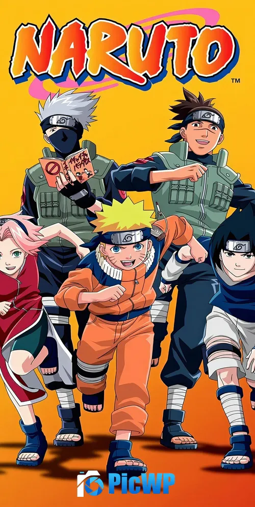 Naruto Team 7 Anime poster 3K Mobile Wallpaper