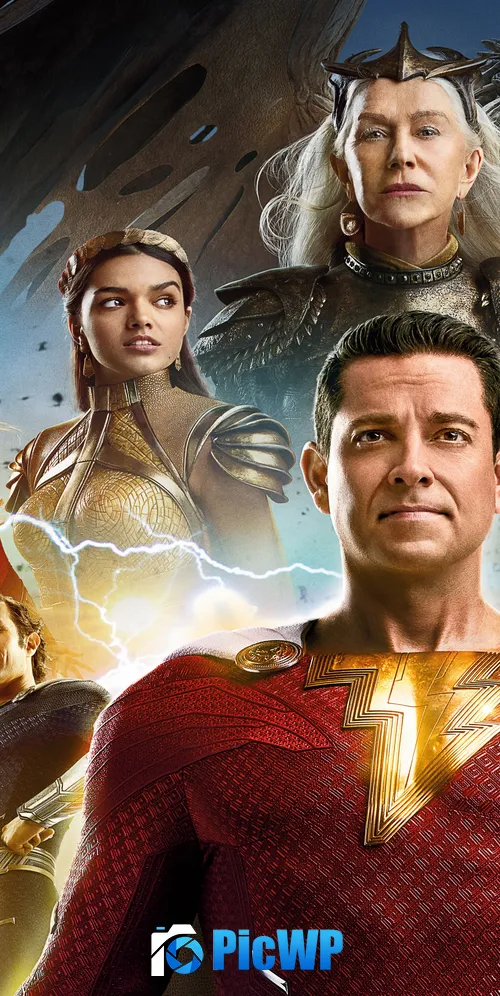 Shazam! Fury of the Gods Movie poster 3K Mobile Wallpaper