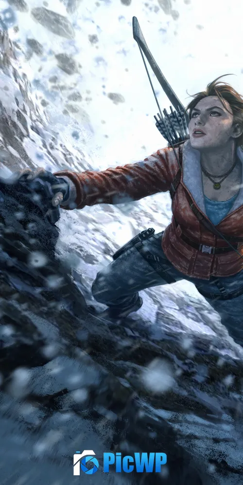 Rise of the Tomb Raider Lara Croft 3K Mobile Wallpaper