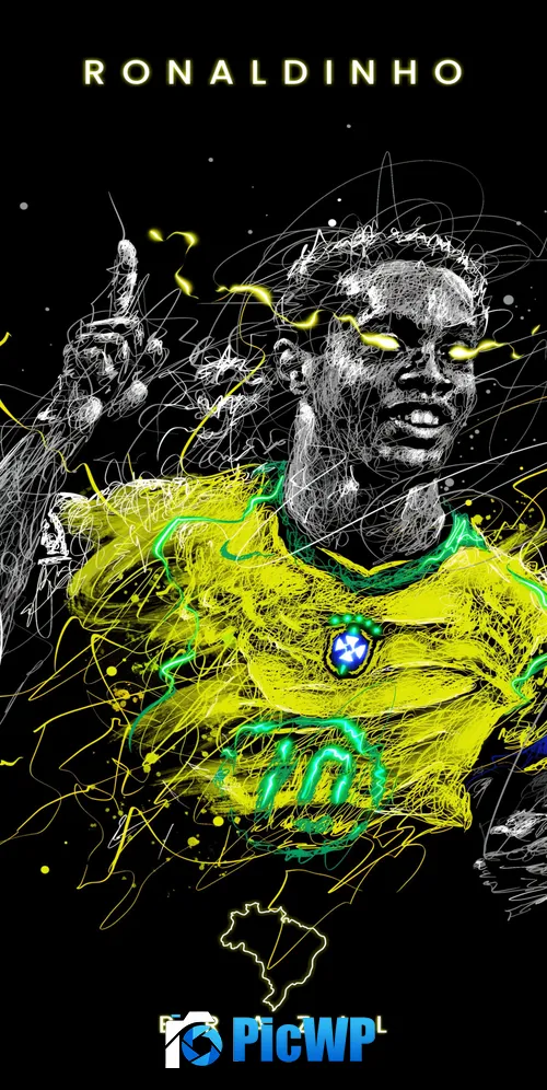 Ronaldinho AMOLED 3K Mobile Wallpaper