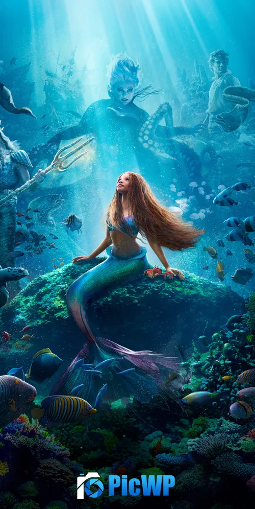 The Little Mermaid Halle Bailey as Ariel 3K Mobile Wallpaper