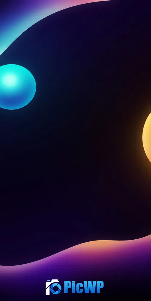 Spheres Illustration 3K Mobile Wallpaper