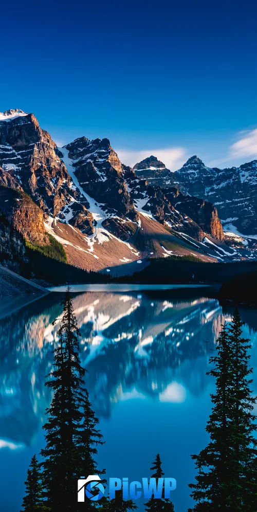 Moraine Lake Rocky Mountains 3K Mobile Wallpaper