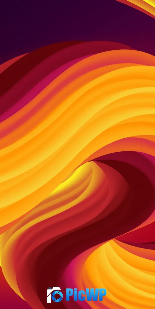 Orange abstract 3K Mobile Wallpaper