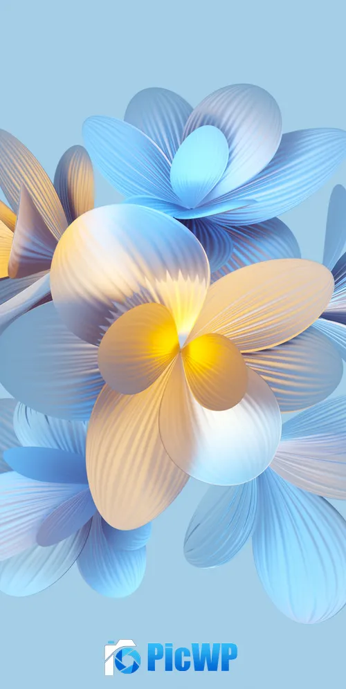 Abstract flower 3K Mobile Wallpaper