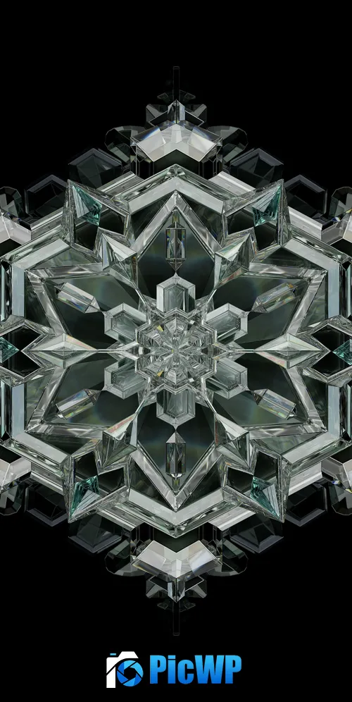 Crystal Black background 3K Mobile Wallpaper