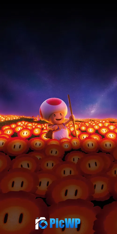 Toad The Super Mario Bros. Movie 3K Mobile Wallpaper