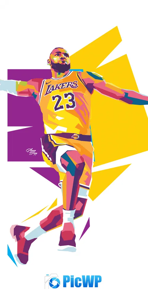 LeBron James Lakers 3K Mobile Wallpaper