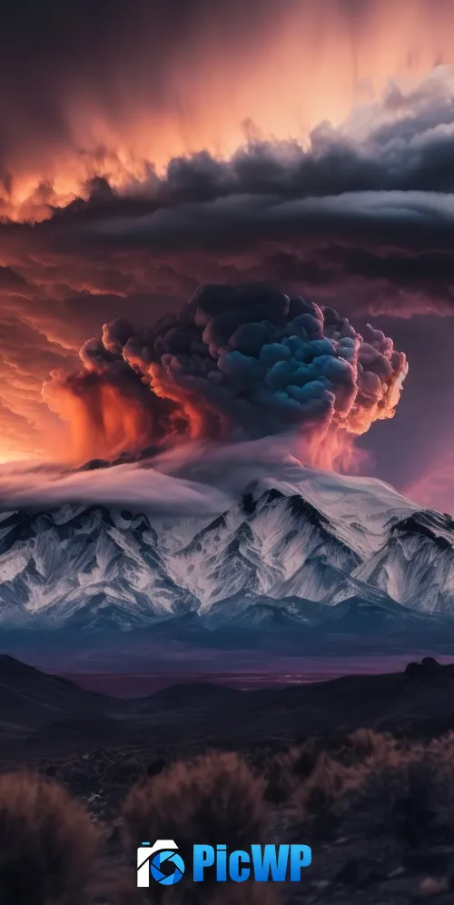 Volcano Eruption 3K Mobile Wallpaper