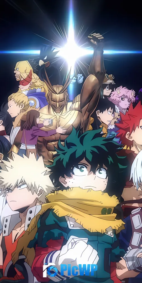 My Hero Academia Dark background 3K Mobile Wallpaper