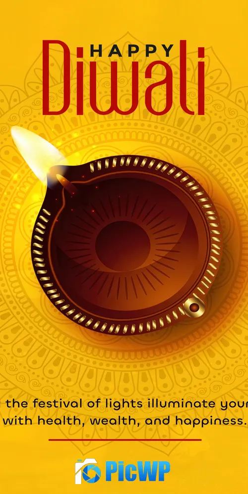 Happy Diwali Hindu festival 3K Mobile Wallpaper