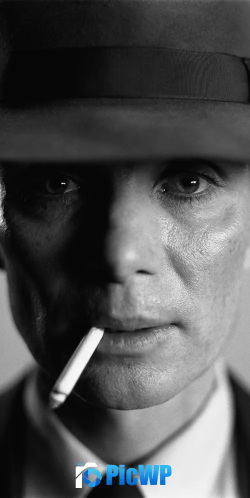 Cillian Murphy (Oppenheimer) Monochrome 3K Mobile Wallpaper