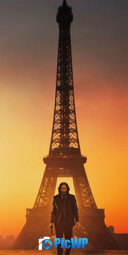 John Wick: Chapter 4 Eiffel Tower 3K Mobile Wallpaper