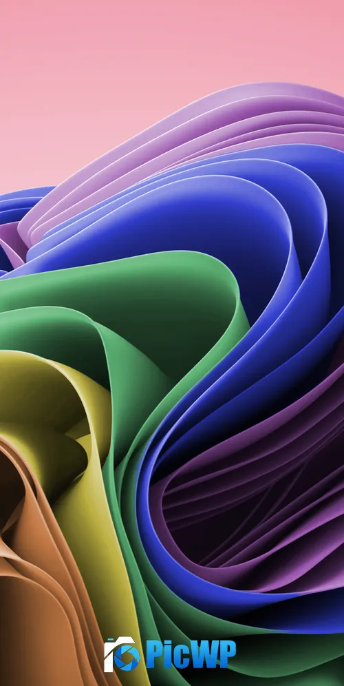 Windows 11 Colorful Ultrawide Aesthetic 3K Mobile Wallpaper