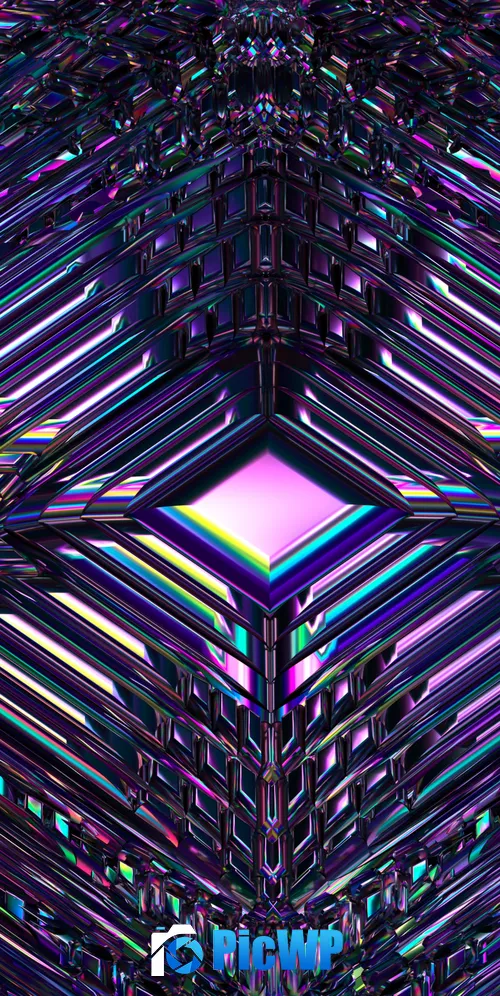 3D background Glossy 3K Mobile Wallpaper