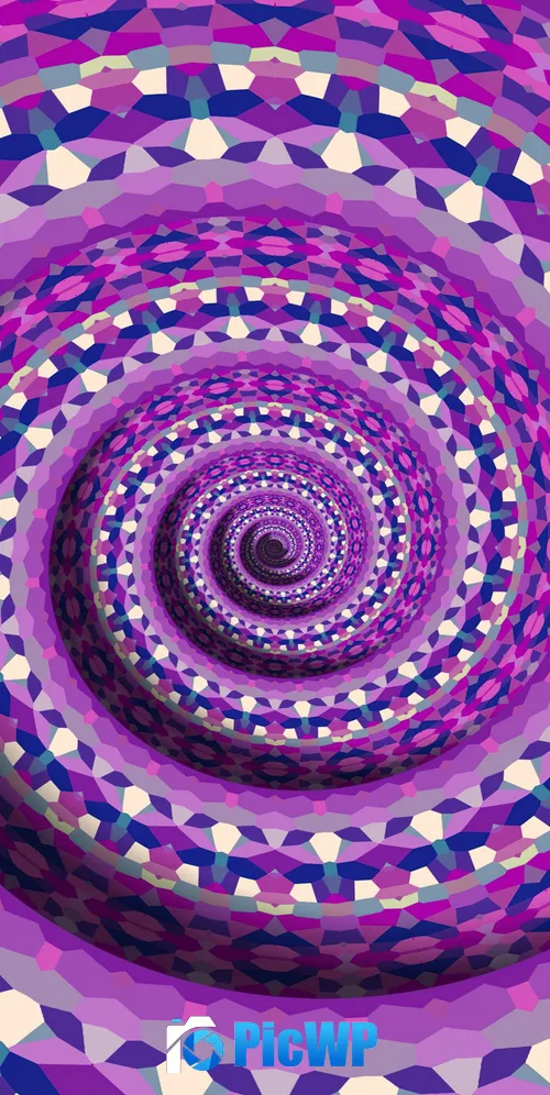 Abstract background Spiral Mandala 3K Mobile Wallpaper
