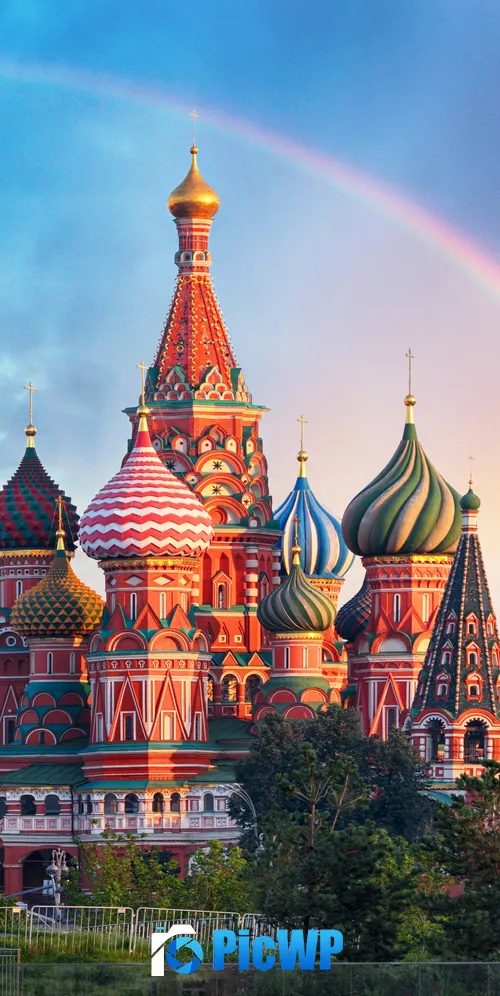 St Basil's Cathedral Red Square 3K Mobile Wallpaper