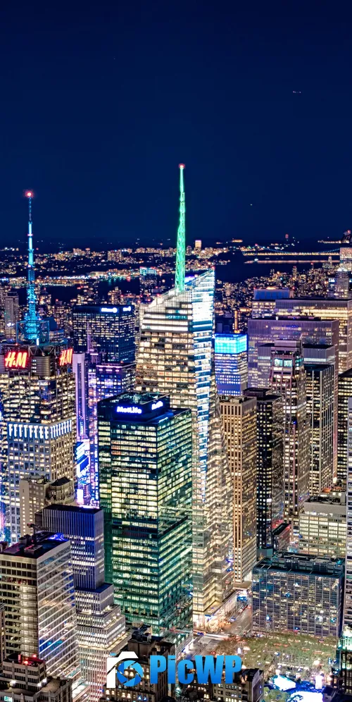 New York City Nightscape 3K Mobile Wallpaper