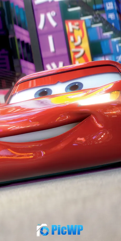 Lightning McQueen Ultrawide 3K Mobile Wallpaper