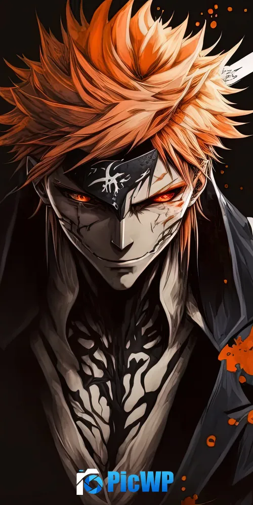 Ichigo Kurosaki AI art 3K Mobile Wallpaper
