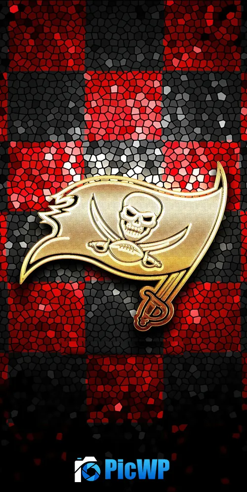 Tampa Bay Buccaneers Mosaic 3K Mobile Wallpaper