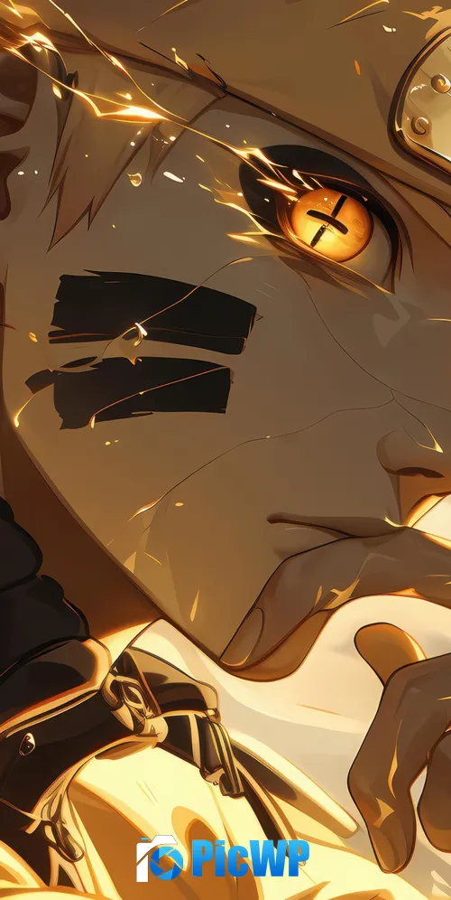 Golden Naruto Uzumaki 3K Mobile Wallpaper