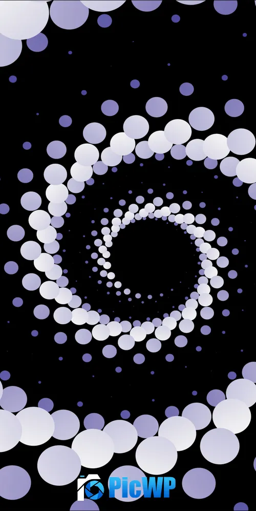 Spiral vortex Abstract background 3K Mobile Wallpaper