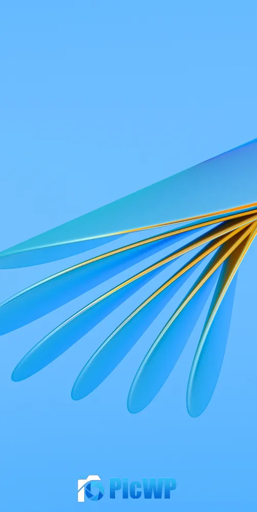 Surreal Blue background 3K Mobile Wallpaper