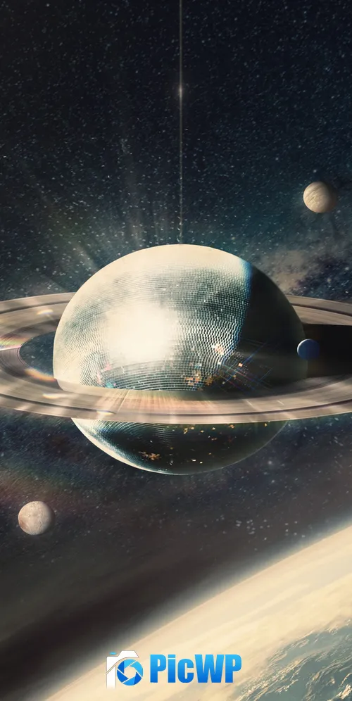 Saturn Solar system 3K Mobile Wallpaper