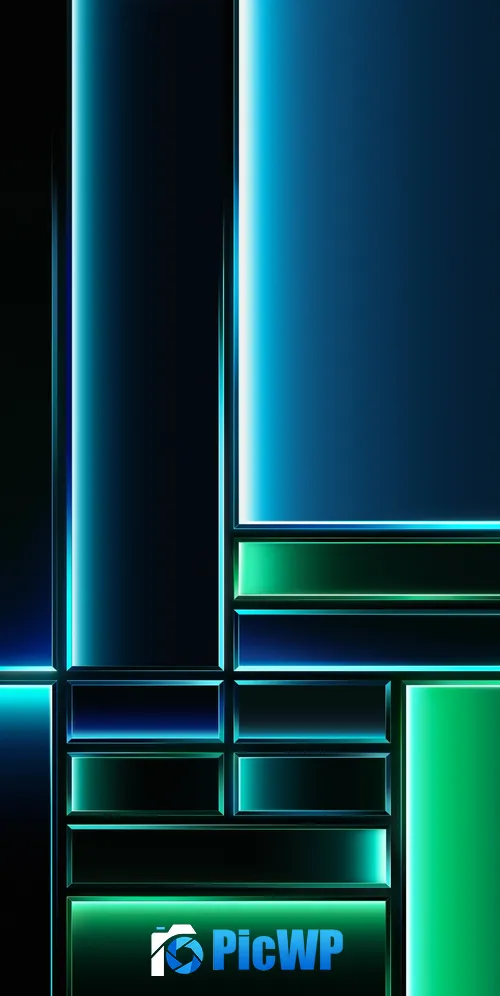 Grid Dark theme 3K Mobile Wallpaper