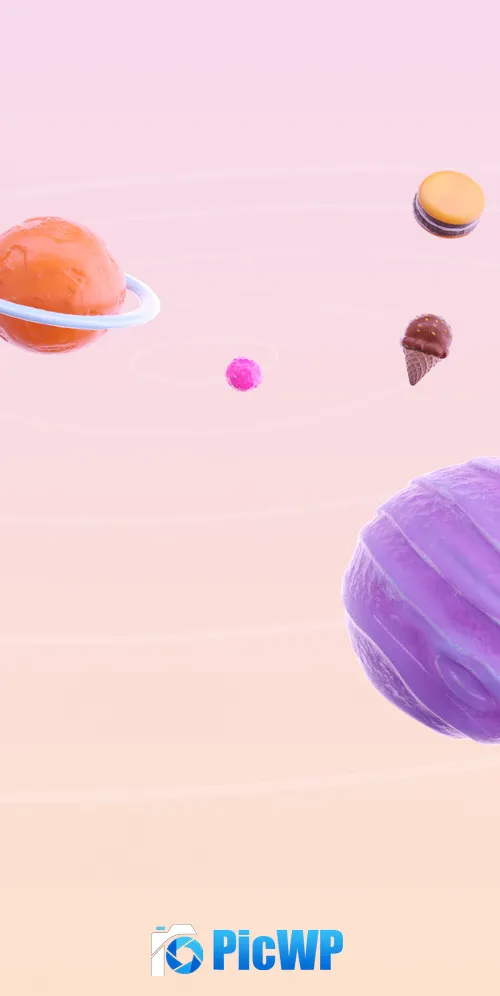 Solar system Illustration 3K Mobile Wallpaper
