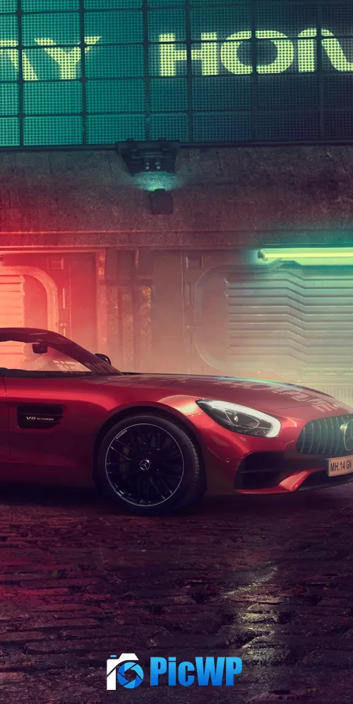 Mercedes-AMG GT Roadster Futuristic 3K Mobile Wallpaper