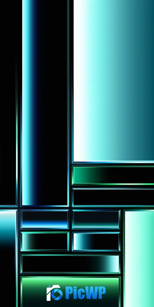 Grid Green background 3K Mobile Wallpaper