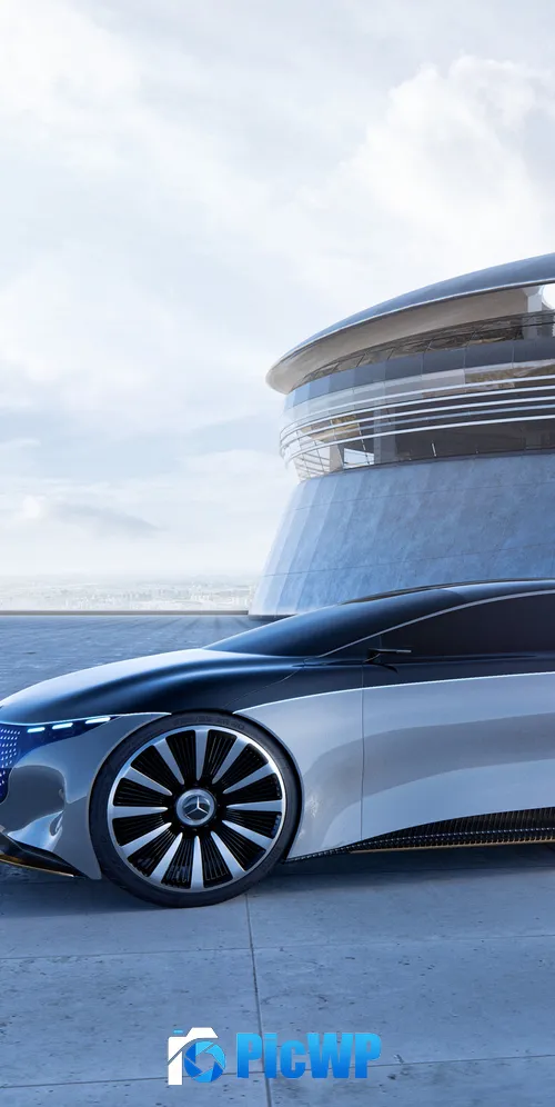 Mercedes-Benz Vision EQS Concept cars 3K Mobile Wallpaper