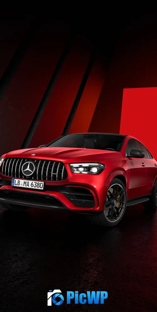 Mercedes-Benz AMG GLE 63 S Red cars 3K Mobile Wallpaper