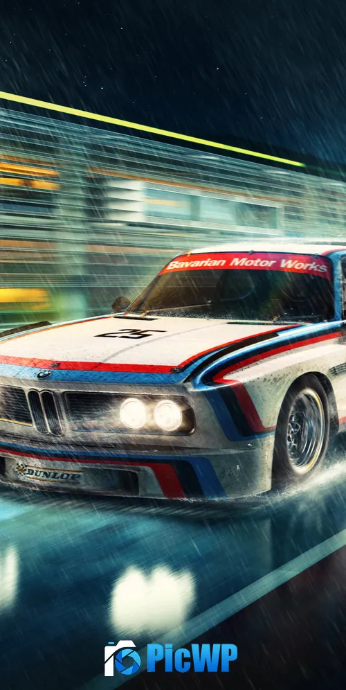 BMW 3.5 CSL NASCAR Race Car 3K Mobile Wallpaper