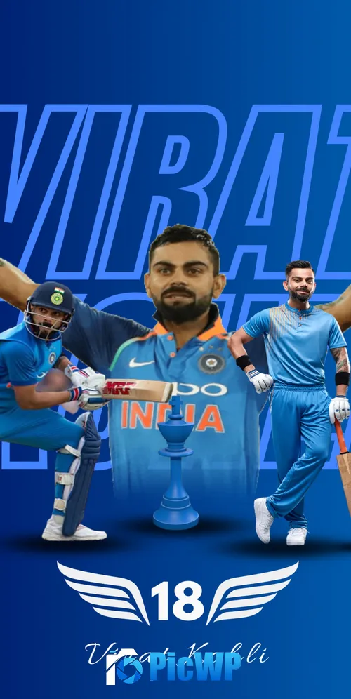 Virat Kohli Indian Jersey 18 3K Mobile Wallpaper
