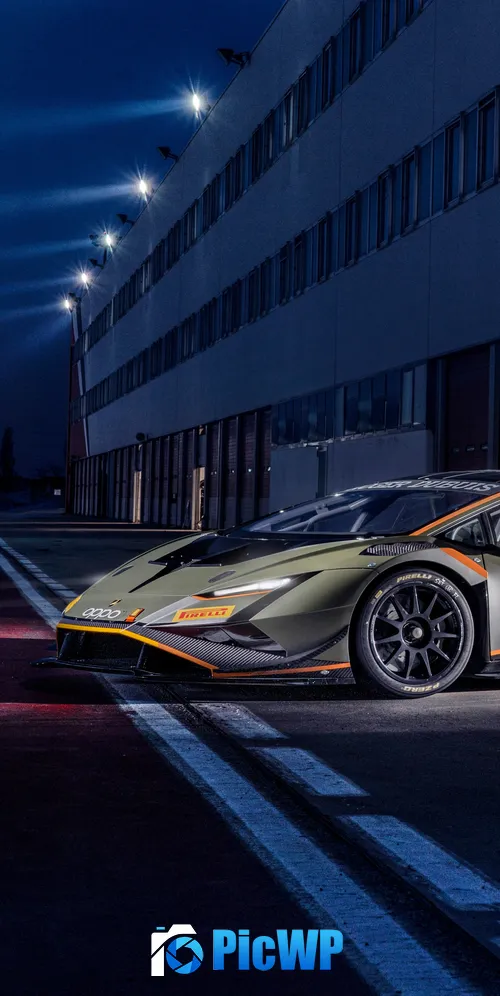 Lamborghini Huracán Super Trofeo EVO2 Race cars 3K Mobile Wallpaper