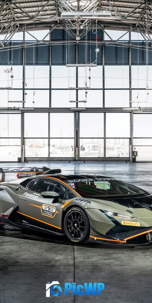 Lamborghini Huracán Super Trofeo EVO2 3K Mobile Wallpaper