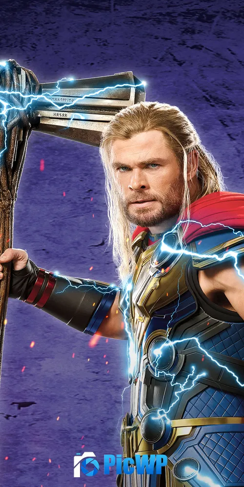 Chris Hemsworth as Thor 3K Mobile Wallpaper