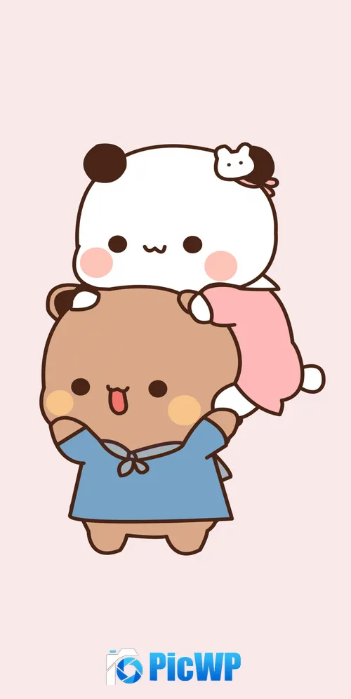 Adorable Kitty couple 3K Mobile Wallpaper