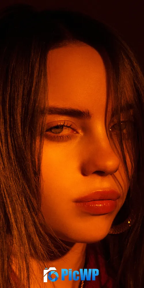 Billie Eilish Closeup 3K Mobile Wallpaper