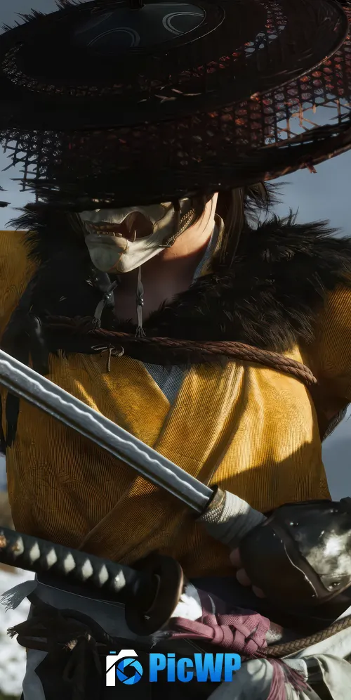 Atsu (Ghost of Yotei) Samurai 3K Mobile Wallpaper