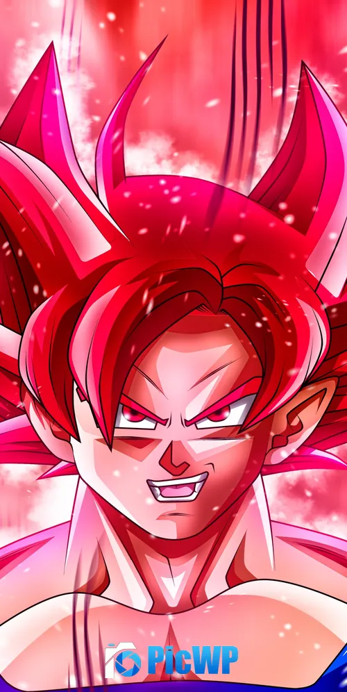 Super Saiyan Goku Flames 3K Mobile Wallpaper
