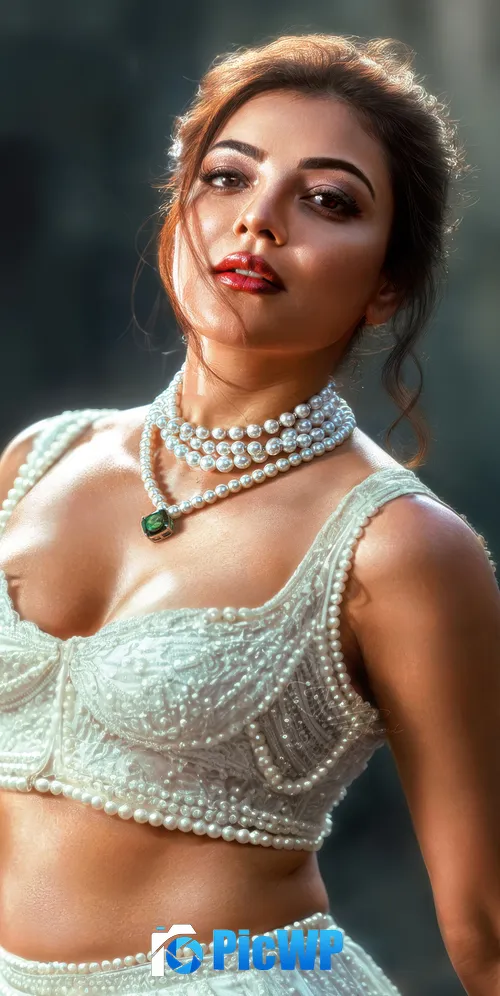 Kajal Aggarwal Hot actress 3K Mobile Wallpaper