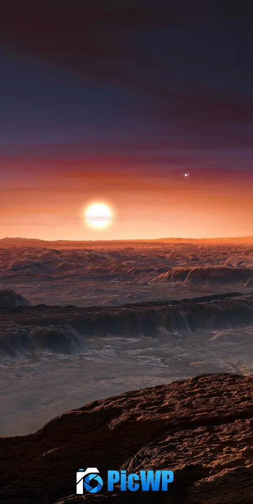 Sunset Proxima Centauri 3K Mobile Wallpaper