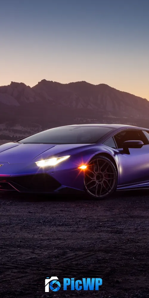 Lamborghini Huracan Landscape 3K Mobile Wallpaper