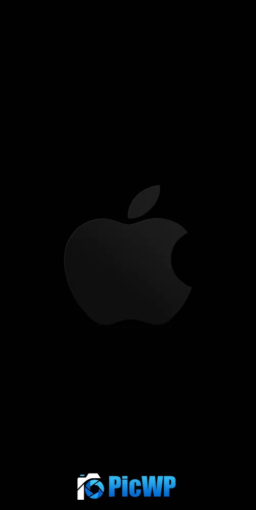 Apple logo Minimal logo 3K Mobile Wallpaper
