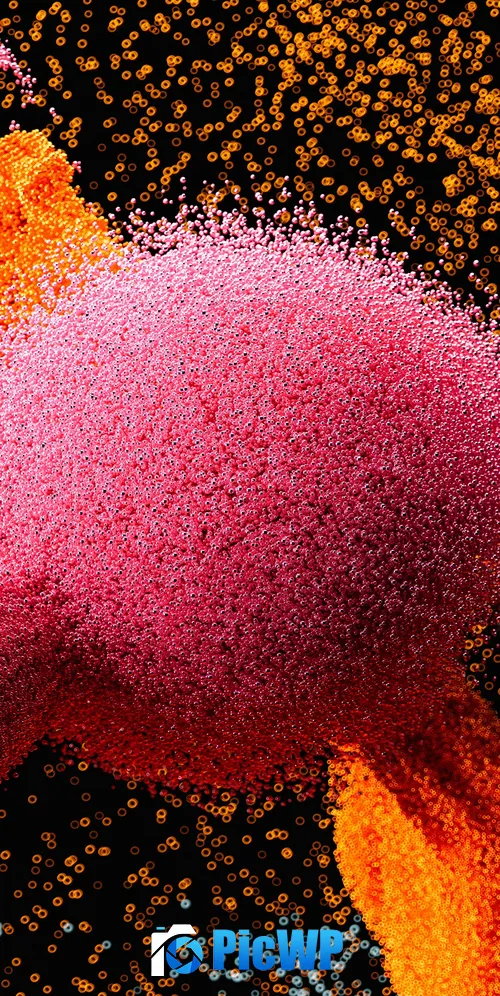 Particle explosion Simulation 3K Mobile Wallpaper
