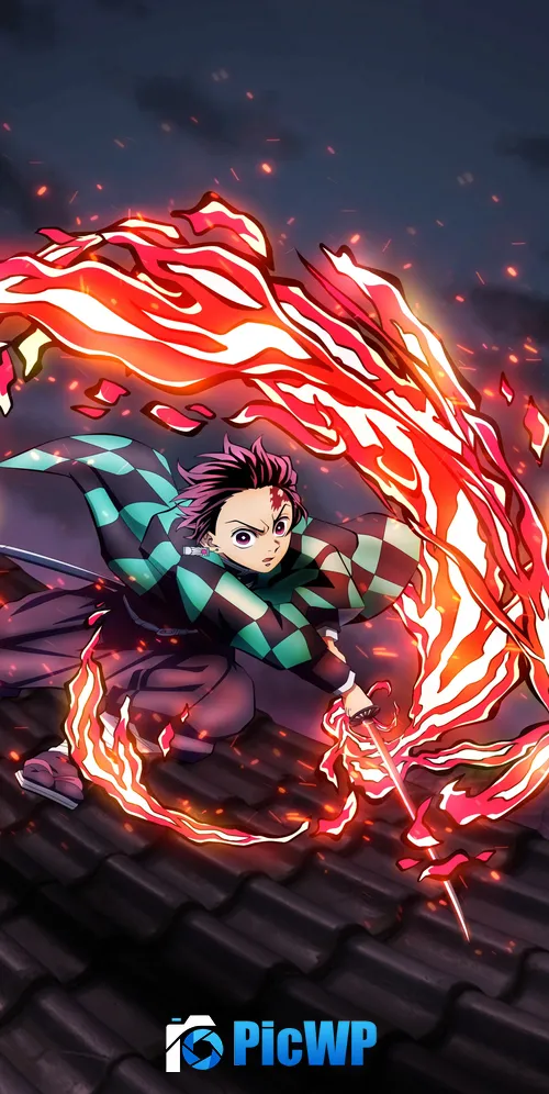 Tanjiro Kamado 4K iPhone 3K Mobile Wallpaper